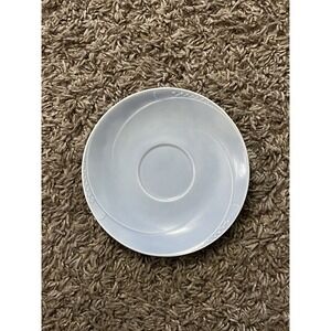 HOMER LAUGHLIN Serenade Pastel Blue‎ Saucer 6" Plate Mid-Century Vintage VGC!